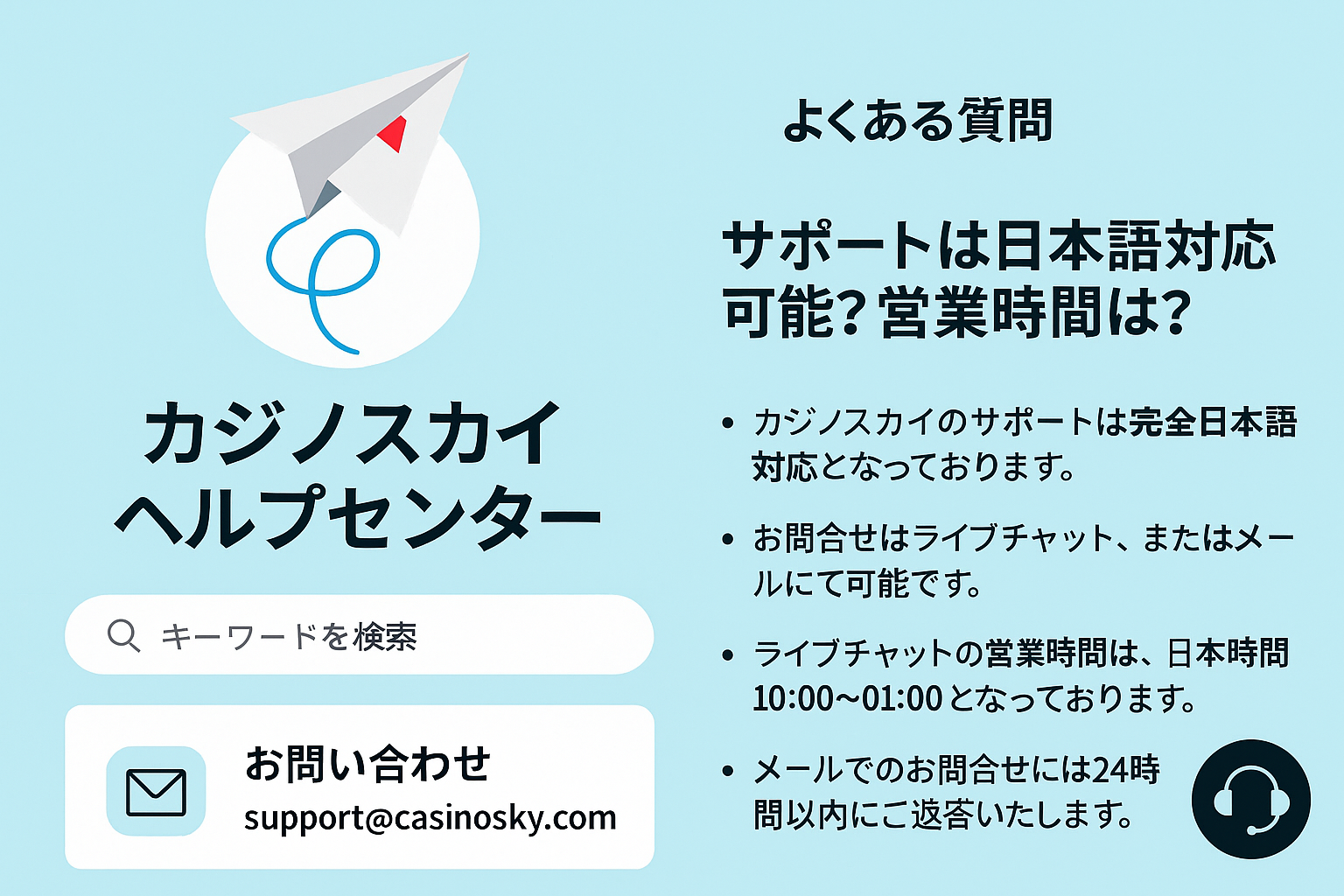 サポートへの連絡方法
